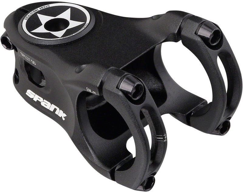 Load image into Gallery viewer, Spank SPLIT 35  Stem - 50mm 35mm Clamp 0 Degree 1-1/8" Black
