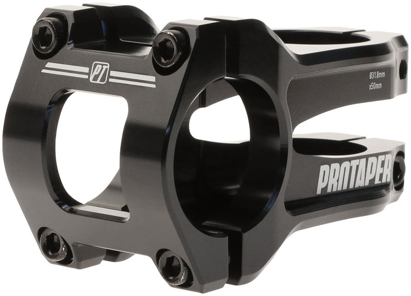 Load image into Gallery viewer, ProTaper Vice Trail Stem - 50mm 31.8mm Clamp +/-0 1 1/8" Aluminum Black
