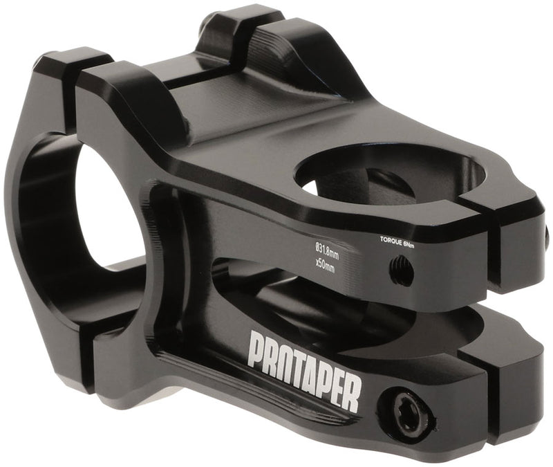 Load image into Gallery viewer, ProTaper Vice Trail Stem - 50mm 31.8mm Clamp +/-0 1 1/8" Aluminum Black
