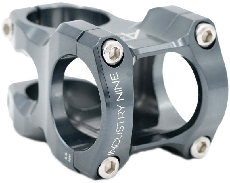 Load image into Gallery viewer, Industry Nine A35 Stem - 50mm 35mm Clamp +/-6 1 1/8" Aluminum Lunar Gray 20th Anniversary
