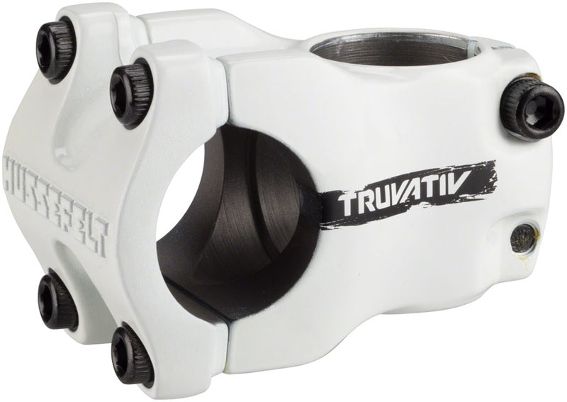 Load image into Gallery viewer, TruVativ Hussefelt Stem - 40mm 31.8 Clamp +/-0 1 1/8" Aluminum White
