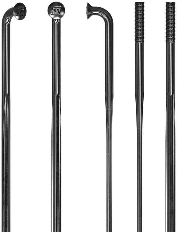Load image into Gallery viewer, DT Swiss Revolite Spokes - 2.0/1.3/2.3 278mm J-bend Black Box of 20
