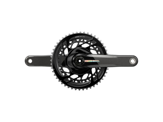 SRAM Force Crankset - 170mm 2x 12-Speed 50/37t Direct Mount DUB Spindle Interface Iridescent Gray D2