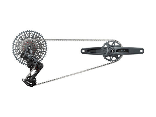 SRAM GX T-Type Eagle Transmission Groupset - 175mm Crank 32t Chainring AXS POD Controller 10-52t Cassette Rear Derailleur Chain