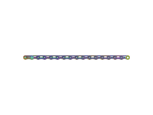 SRAM RED Flattop Chain - 12/13-Speed 126 Links Flattop PowerLock Rainbow E1