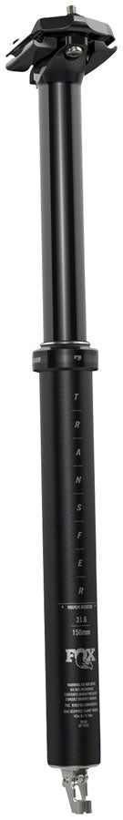 FOX Transfer Performance Elite Dropper Seatpost - 31.6 mm 150 mm Internal Routing Anodized BLK
