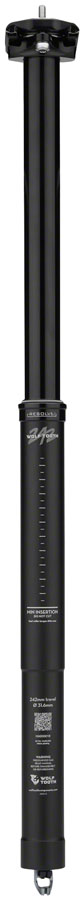 Load image into Gallery viewer, Wolf Tooth Resolve Dropper Seatpost - 31.6 242mm Travel Black Rev 2
