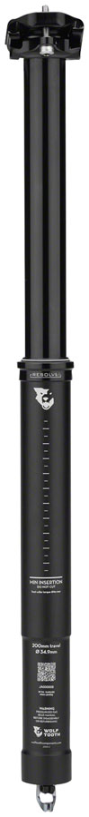 Load image into Gallery viewer, Wolf Tooth Resolve Dropper Seatpost - 34.9 200mm Travel Black Rev 2
