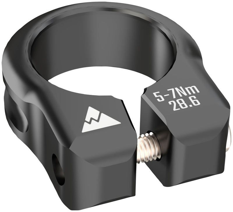 Load image into Gallery viewer, Wheels Manufacturing Seatpost Clamp - 28.6mm Bolt-On Black
