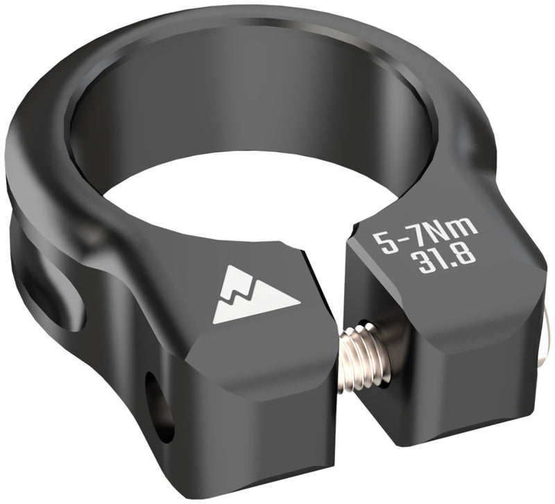 Load image into Gallery viewer, Wheels Manufacturing Seatpost Clamp - 31.8mm Bolt-On Black
