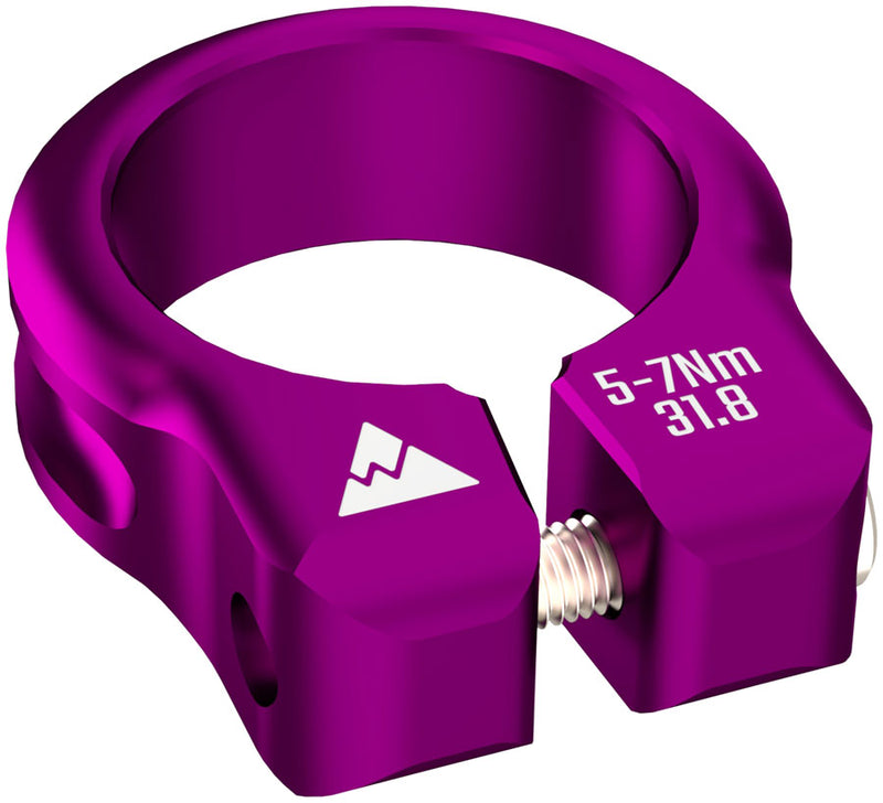 Load image into Gallery viewer, Wheels Manufacturing Seatpost Clamp - 31.8mm Bolt-On Purple
