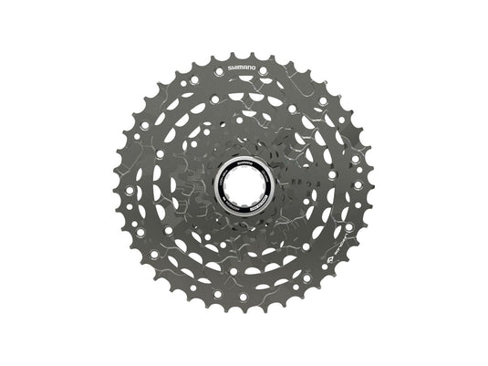 Shimano CUES  CS-LG400-9 Cassette - 9-Speed 11-46t LINKGLIDE Black