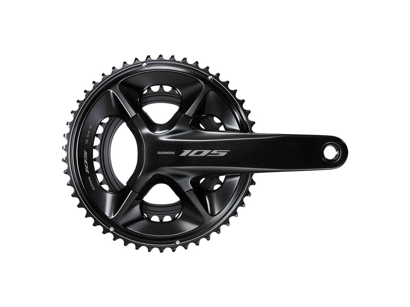 Load image into Gallery viewer, Shimano 105 FC-R7100 Crankset - 172.5mm 12-Speed 50/34t 110 Asymmetric BCD Hollowtech II Spindle Interface BLK
