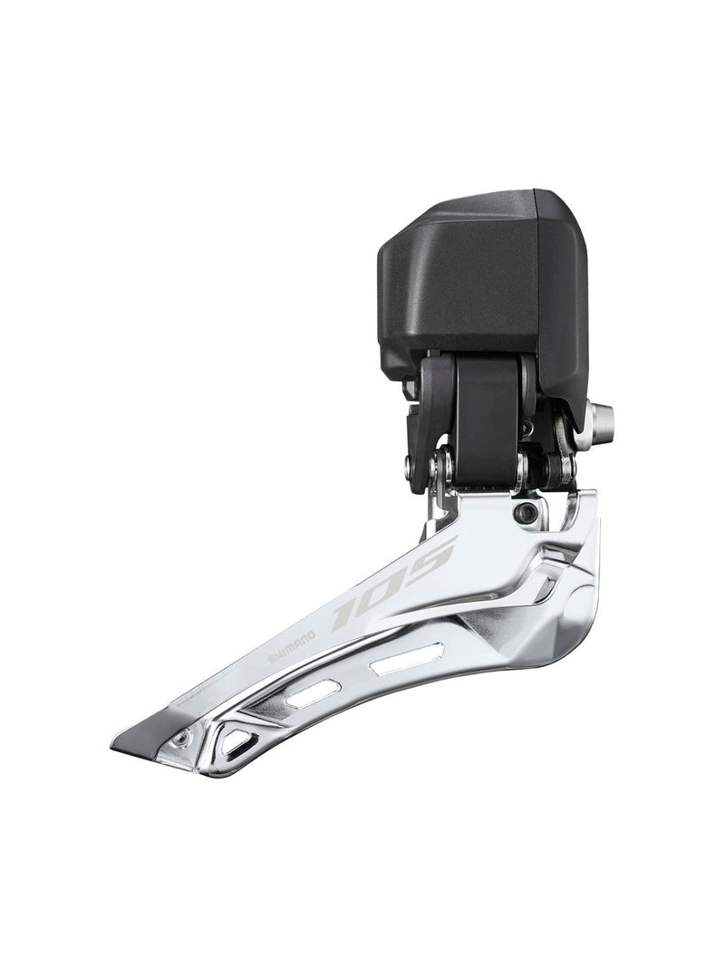 Load image into Gallery viewer, Shimano 105 FD-R7150 Di2 Front Derailleur - 2x For 2x12-Speed Braze-On Down-Swing BLK
