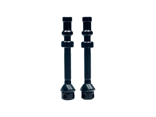 Stan's Tubeless Universal+ Valve Stems - Alloy Medium 25mm Black Pair