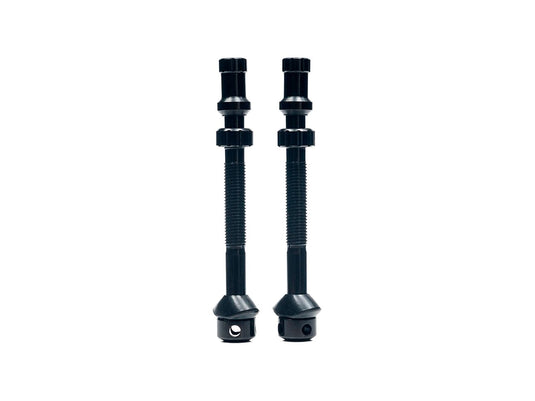 Stan's Tubeless Universal+ Valve Stems - Alloy Tall 35mm Black Pair