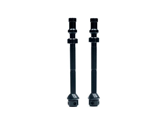 Stan's Tubeless Universal+ Valve Stems - Alloy Extra Tall 45mm Black Pair