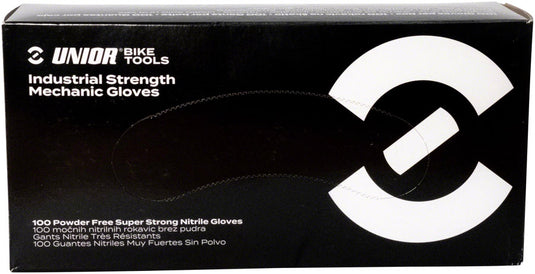 Unior Industrial Strength Nitrile Mechanic Gloves - Box 100 Medium