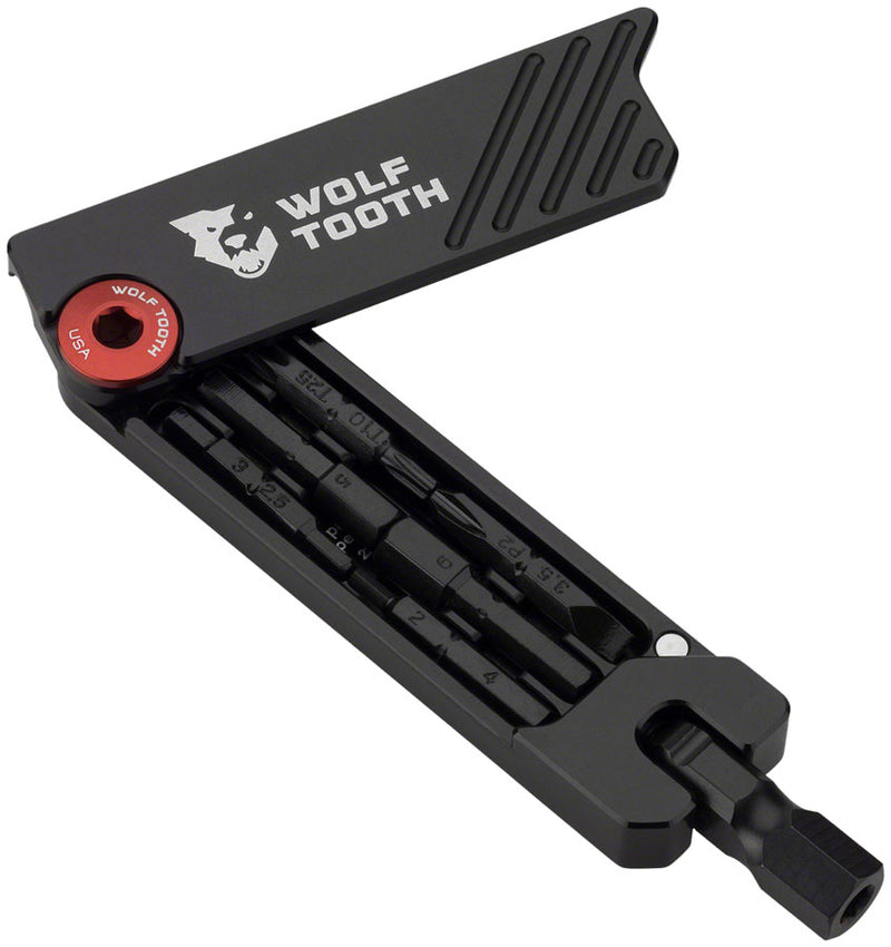 Load image into Gallery viewer, Wolf Tooth 6-Bit Hex Wrench - Multi-Tool Red
