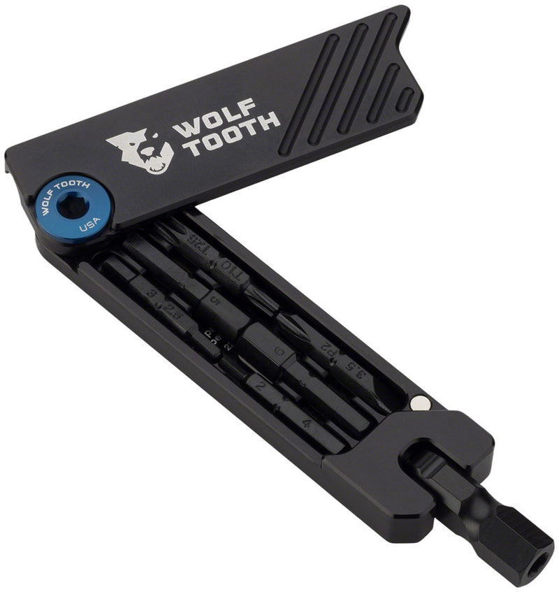 Load image into Gallery viewer, Wolf Tooth 6-Bit Hex Wrench - Multi-Tool Blue
