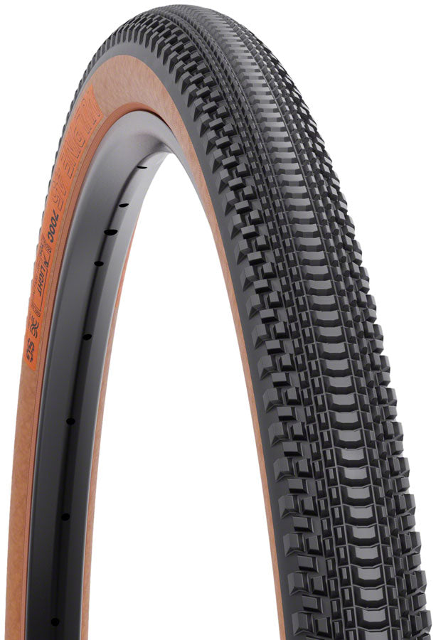 Load image into Gallery viewer, WTB Vulpine Tire - 700 x 45 TCS Tubeless Folding BLK/Tan Light/Fast Rolling Dual DNA SG
