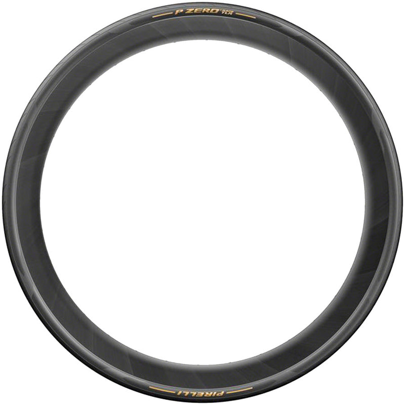 Load image into Gallery viewer, Pirelli P ZERO Race TLR Tire - 700 x 28 Tubeless Folding BLK/Gold SmartEvo SpeedCore
