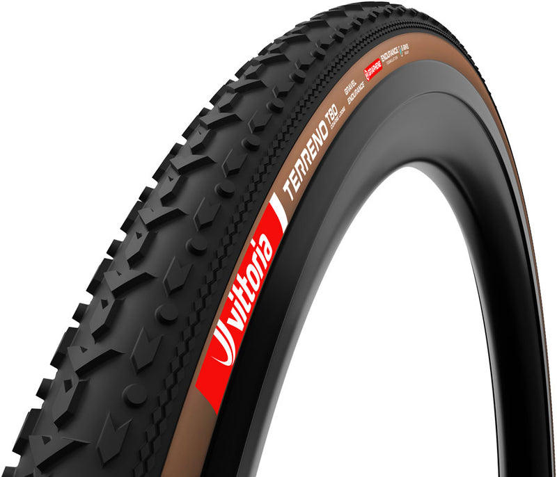 Load image into Gallery viewer, Vittoria Terreno T80 Coarse Loose Tire - 700 x 45 Tubeless Folding BLK/Brown Gravel Endurance Graphene G2.0
