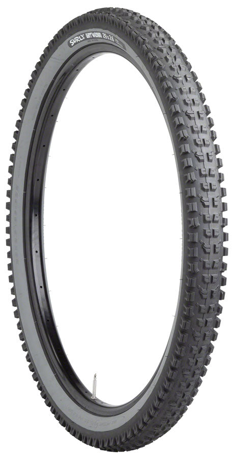 Load image into Gallery viewer, Surly Dirt Wizard Tire - 29 x 2.6 Tubeless Folding Black/Slate 60 tpi
