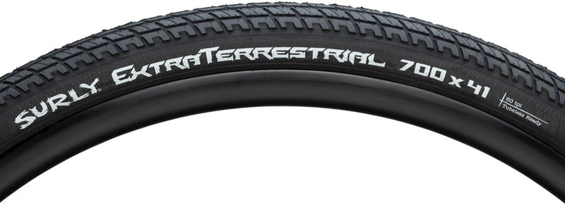 Load image into Gallery viewer, Surly ExtraTerrestrial Tire - 700 x 41 Tubeless Folding Black 60tpi
