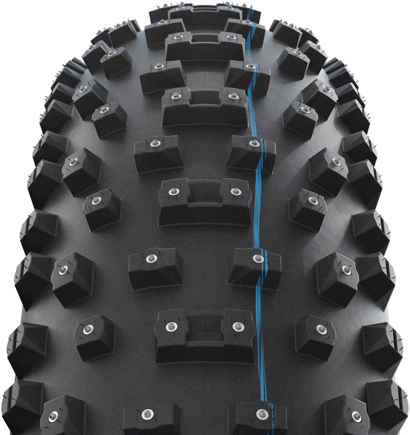 Load image into Gallery viewer, Schwalbe Al Mighty Tire - 26 x 4.8" Tubeless Folding BLK Evolution Line Addix Speed Grip Super Ground E-25 Studded

