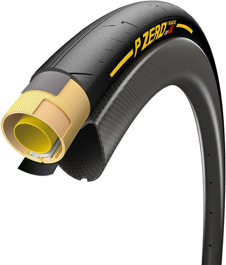 Load image into Gallery viewer, Pirelli P ZERO Race TUB SL Tire - 700 x 26 Tubular Folding Black
