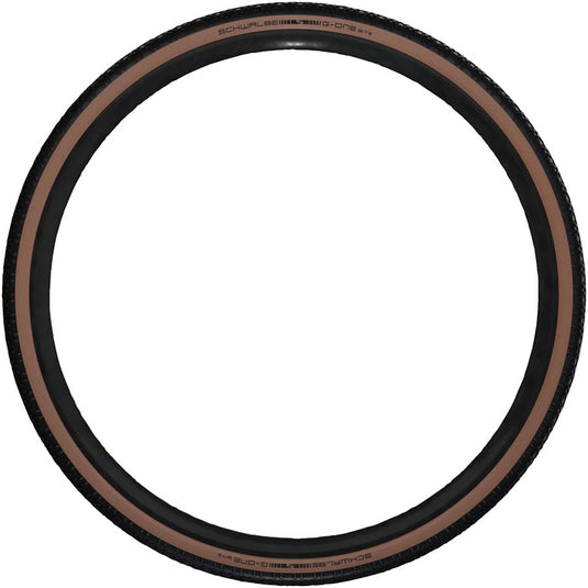 Schwalbe G-One Bite Tire - 700 x 38 Tubeless Folding BLK/Bronze Performance Line Race Guard Addix