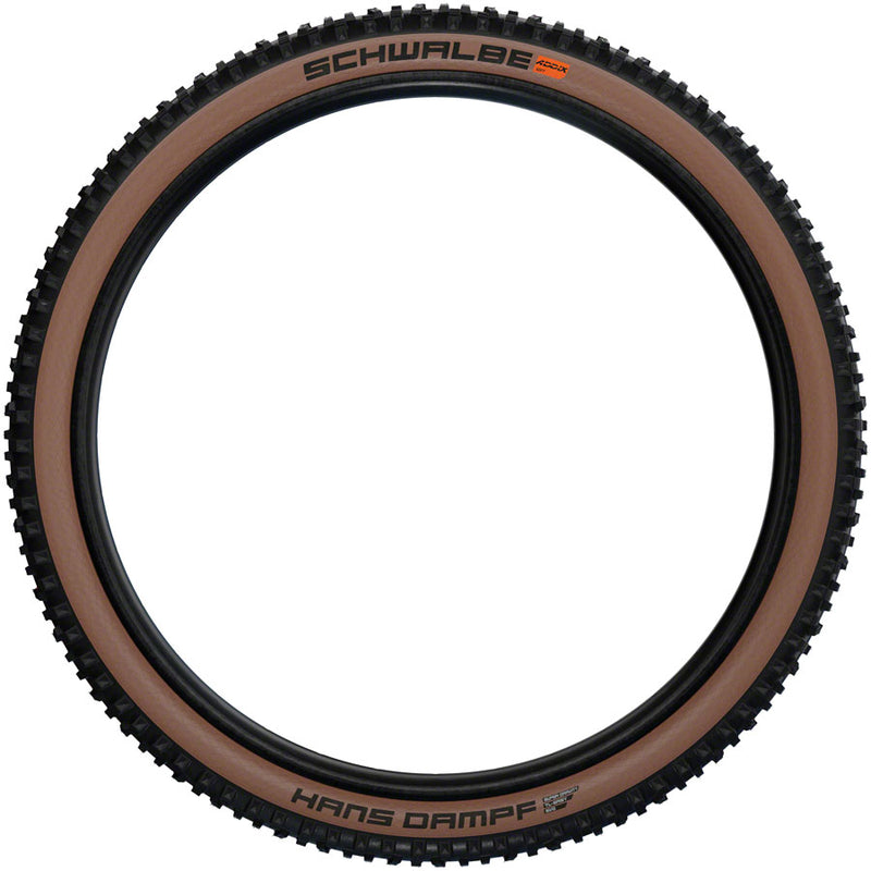 Load image into Gallery viewer, Schwalbe Hans Dampf Tire - 27.5 x 2.6 Tubeless Folding BLK/Bronze Evolution Line Super Trail Addix Soft
