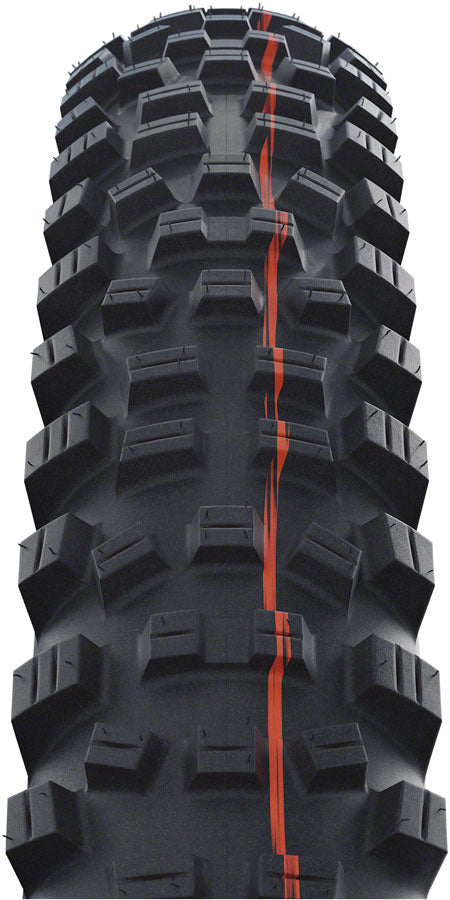 Load image into Gallery viewer, Schwalbe Hans Dampf Tire - 27.5 x 2.6 Tubeless Folding BLK/Bronze Evolution Line Super Trail Addix Soft

