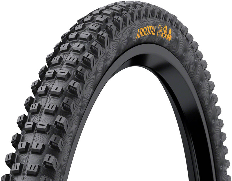 Load image into Gallery viewer, Continental Argotal Tire - 27.5 x 2.40 Tubeless Folding BLK Soft Downhill Casing E25
