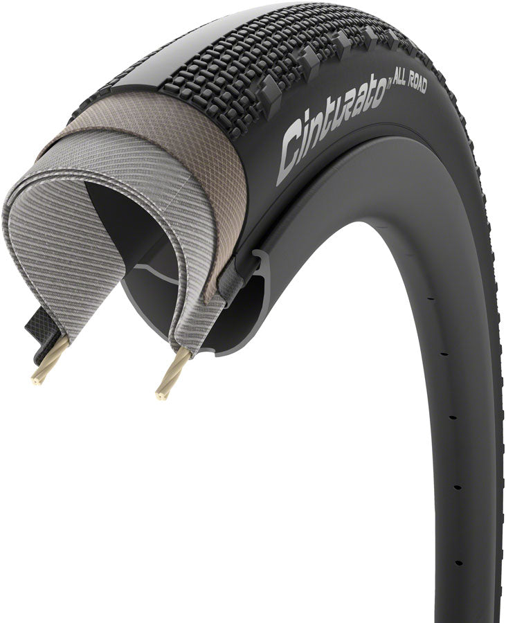 Load image into Gallery viewer, Pirelli Cinturato All Road Tire - 700 x 45 Tubeless Folding BLK TechWALL+ Pro Gravel
