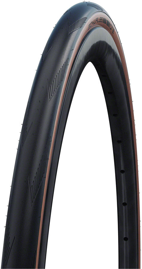 Load image into Gallery viewer, Schwalbe One Tire - 700 x 25 Clincher Folding BLK/Bronze Performance Line RaceGuard Addix E-25
