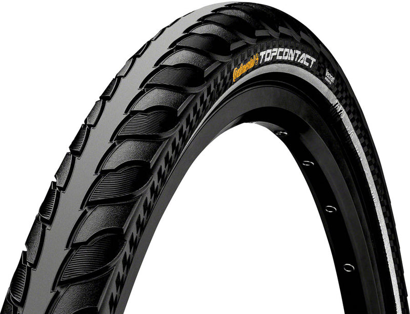 Load image into Gallery viewer, Continental Top Contact II Tire - 700 x 42 Clincher Folding BLK/Reflex Vectran Breaker E50
