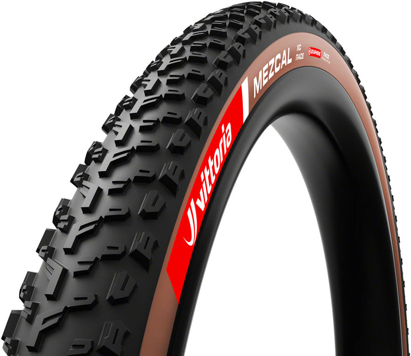 Load image into Gallery viewer, Vittoria Mezcal XC Race Tire - 29 x 2.4 Tubeless Folding Brown Graphene + Silica G2.0
