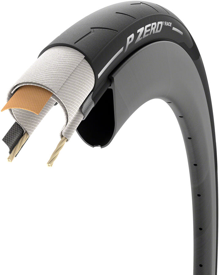 Load image into Gallery viewer, Pirelli P ZERO Race Tire - 700 x 28 Clincher Folding Black TechBelt SmartEvo
