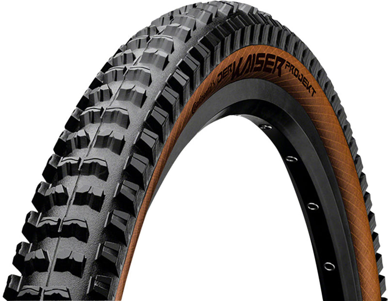Load image into Gallery viewer, Continental Der Kaiser Projekt Tire - 27.5 x 2.40 Clincher Folding BLK/Amber ProTection Apex
