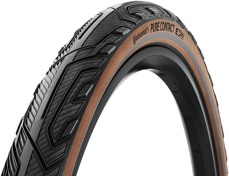 Load image into Gallery viewer, Continental Pure Contact Tire - 700 x 55 Clincher Folding BLK/Coffee/Graphite Reflex Vectran / PolyX Breaker E50
