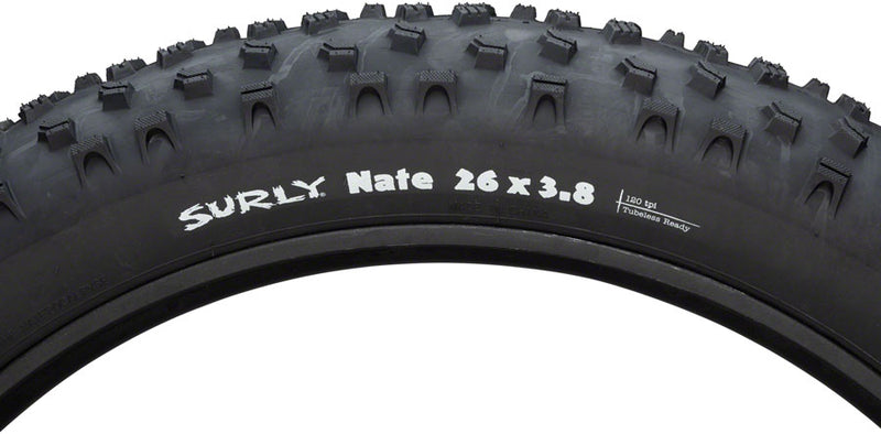 Load image into Gallery viewer, Surly Nate Tire - 26 x 3.8 Tubeless Folding Black 120tpi
