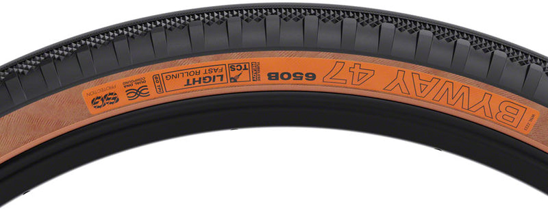 Load image into Gallery viewer, WTB Byway Tire - 650b x 47 TCS Tubeless Folding BLK/Tan Light/Fast Rolling Dual DNA SG
