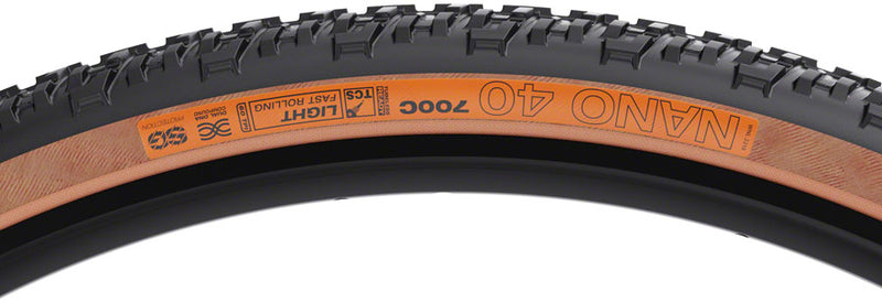 Load image into Gallery viewer, WTB Nano Tire - 700 x 40 TCS Tubeless Folding BLK/Tan Light/Fast Rolling Dual DNA SG
