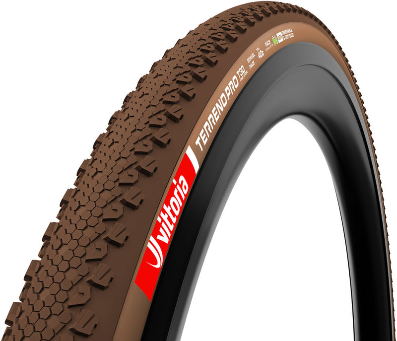 Load image into Gallery viewer, Vittoria Terreno Pro T30 Fine Loose Tire - 700 x 35 Tubeless Folding BLK/Brown Eco Gravel Race
