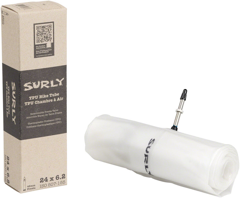 Load image into Gallery viewer, Surly TPU Tube - 24 x 6.2 48mm Presta Valve
