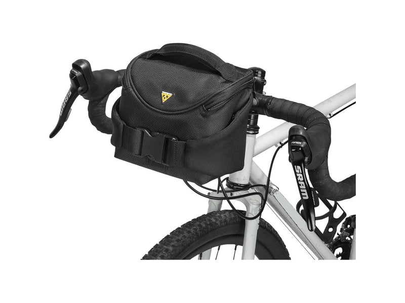 Load image into Gallery viewer, Topeak Compact Handlebar Bag/Fanny Pack - Includes Fixer 8 Black
