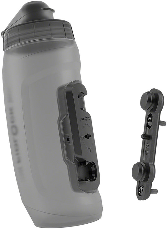 Fidlock TWIST Water Bottle Cage Set - Bike Base Mount Bolt-On 590ml Smoke