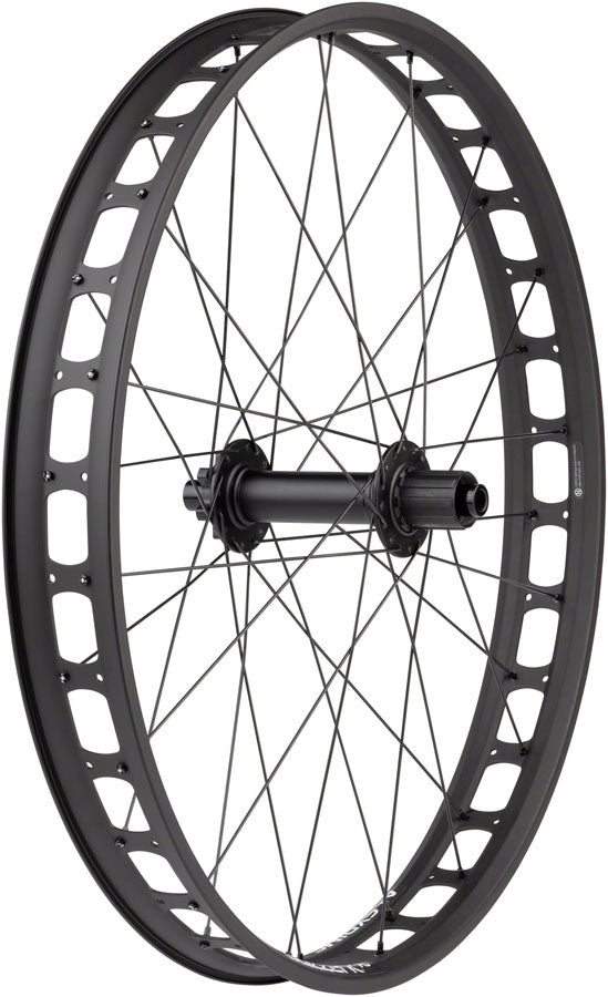 Load image into Gallery viewer, Quality Wheels Bear Pawls / Blizzerk Rear Wheel - 26" Fat 12 x 197mm 6-Bolt HG 11 MTN BLK 32H
